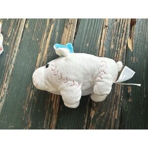 Hugfun Baseball Pig‎ Plush Stuffed Animal Bunny Ears 7" Easter